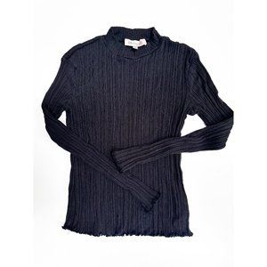 PHILOSOPHY long sleeved ribbed mock turtleneck shirt